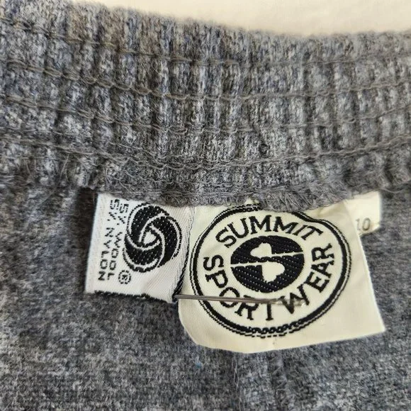 Vintage SUMMIT SPORTWEAR Minimalist Academia Wool Blend Gray Midi Skirt Size 10. - Picture 12 of 16